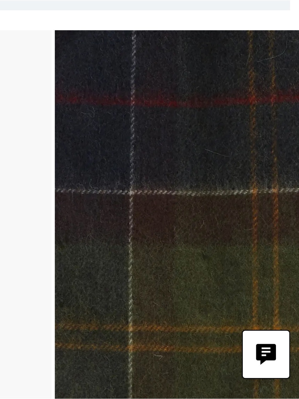 Barbour wool and cashmere scarf - Picture 2 of 4